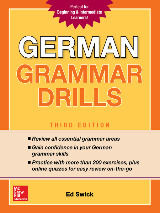 Cover image for German Grammar Drills